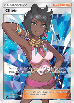 Pokemon TCG Olivia Full Art Trainer 111/111 Crimson Invasion