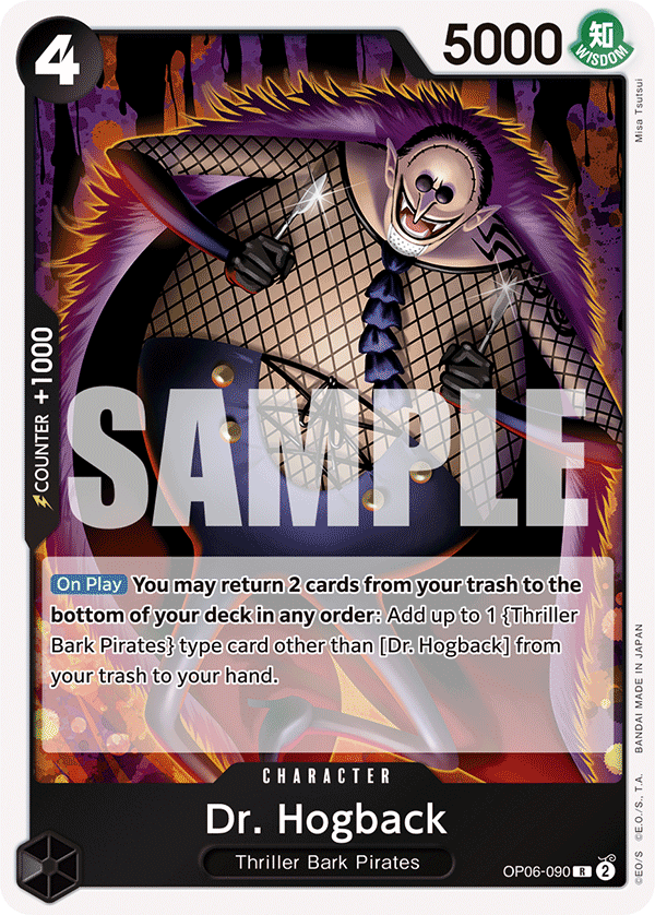 One Piece Card Game Dr. Hogback OP06 Wings Of The Captain OP06-090