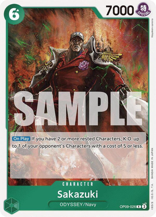 One Piece Card Game Sakazuki OP09 Emperors of the New World OP09-026