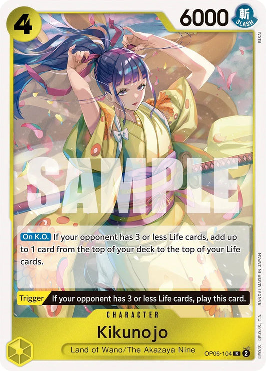 One Piece Card Game Kikunojo OP06 Wings Of The Captain OP06-104