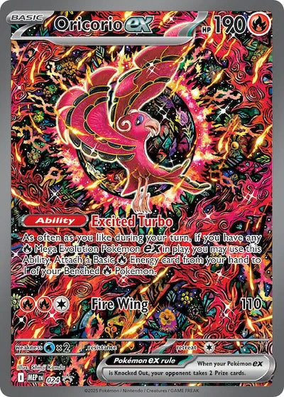Pokemon TCG Oricorio EX MEP024 Promo