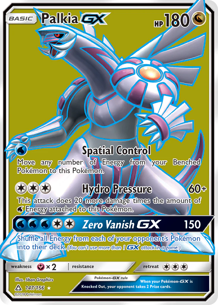 Pokemon TCG Palkia GX147/156 Ultra Prism