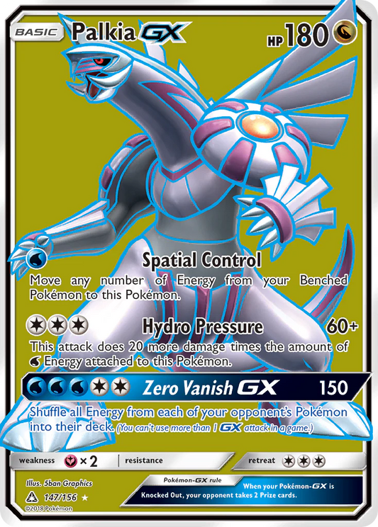 Pokemon TCG Palkia GX147/156 Ultra Prism