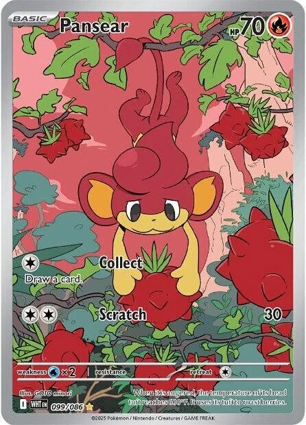 Pokemon TCG Pansear 099/086 White Flare