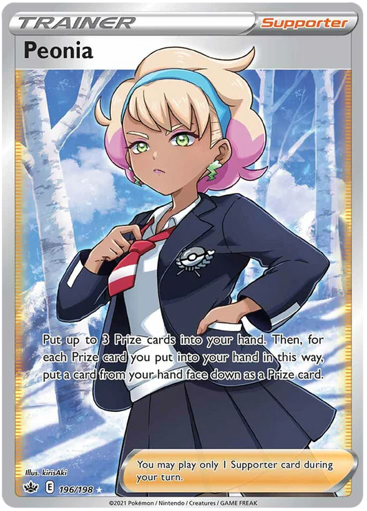 Pokemon TCG Peonia 196/198 Chilling Reign