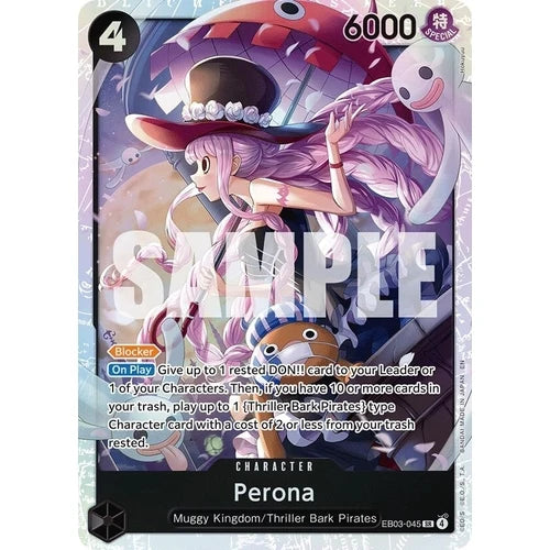 One Piece Card Game Perona EB03 Extra Booster One Piece Heroines Edition EB03-045