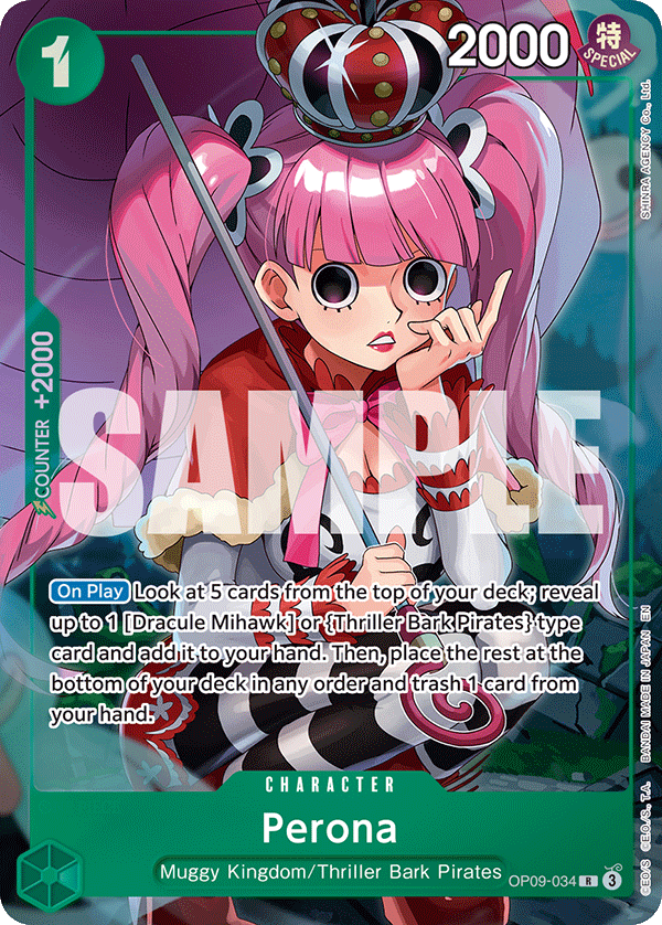 One Piece Card Game Perona OP09 Illustration Vol.4 OP09-034