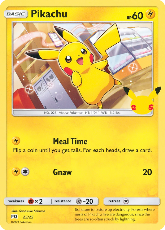 Pokemon TCG Pikachu 25/25 Macdonald Promo