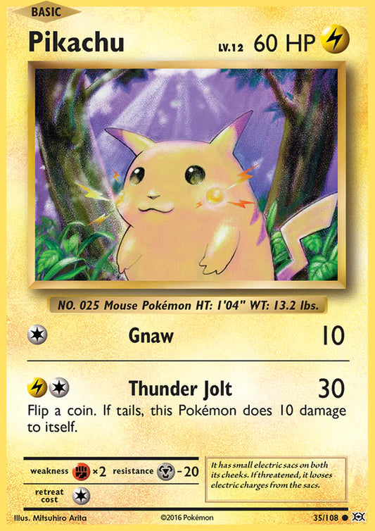 Pokemon TCG Pikachu 35/108 XY Evolution