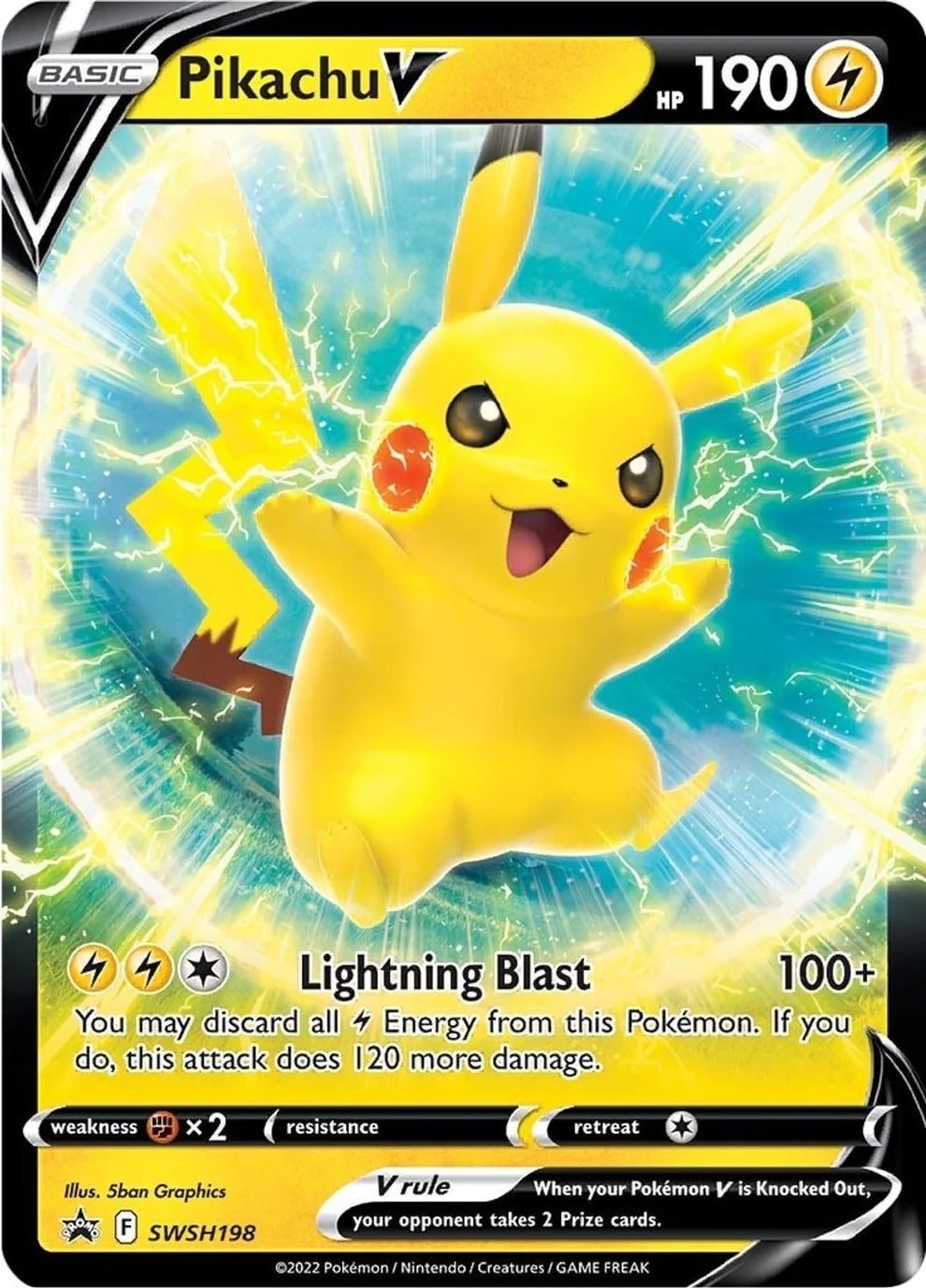 Pokemon TCG Pikachu V SWSH198 Promo