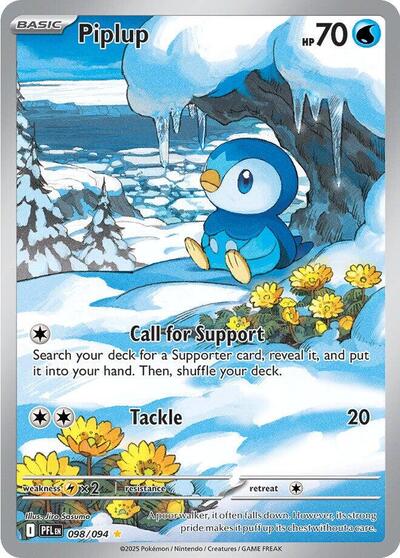 Pokemon TCG Piplup 098/094 Phantasmal Flames