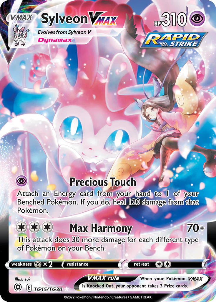 Pokemon TCG Sylveon VMAX TG15/TG30 Brilliant Stars