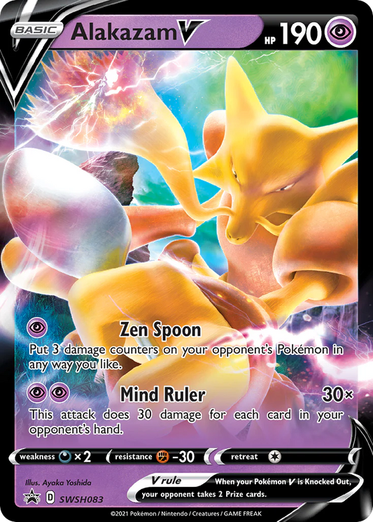 Pokemon TCG Alakazam V SWSH083 Promo