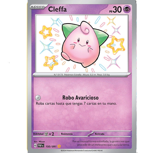 Pokemon TCG Cleffa 150/091 Paldean Fates