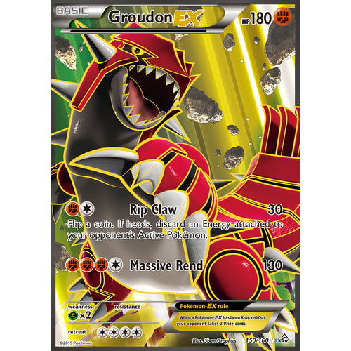 Pokemon TCG  Groudon EX 150/160 XY Primal Clash