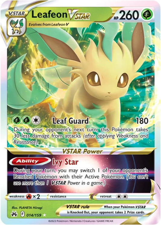 Pokemon TCG Leafeon VSTAR 014/159 Crown Zenith