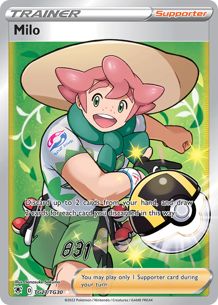 Pokemon TCG Milo Full Art Trainer TG27/TG30 Astral Radiance