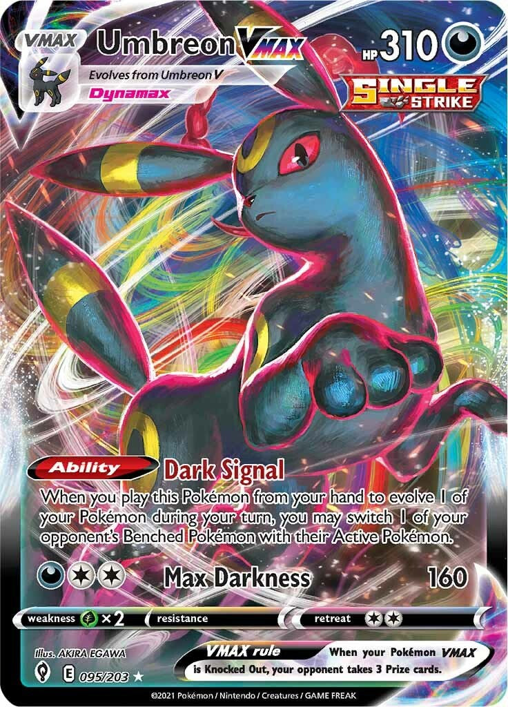 Pokemon TCG Umbreon VMAX 095/203 Evolving Skies