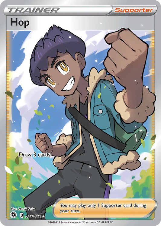 Pokemon TCG Hop Full Art Trainer 073/073 Champions Path