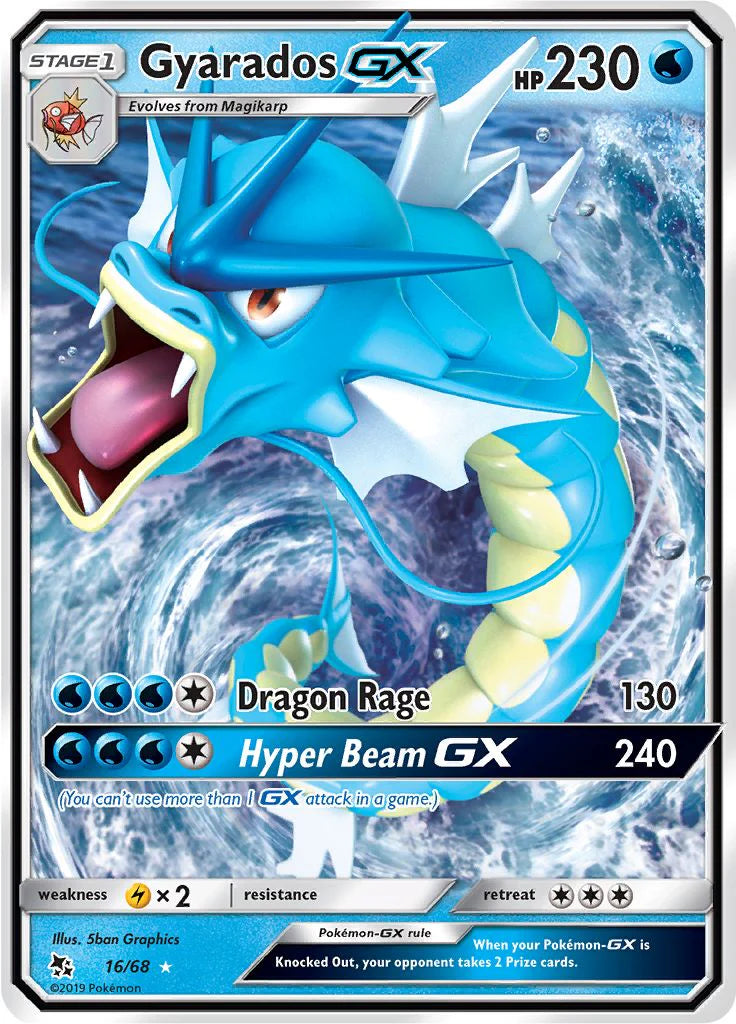 Pokemon TCG Gyarados GX 16/68 Hidden Fates