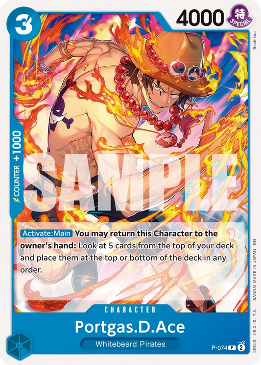 One Piece Card Game Porgas.D.Ace Promo Best Selection Vol.3 P-074