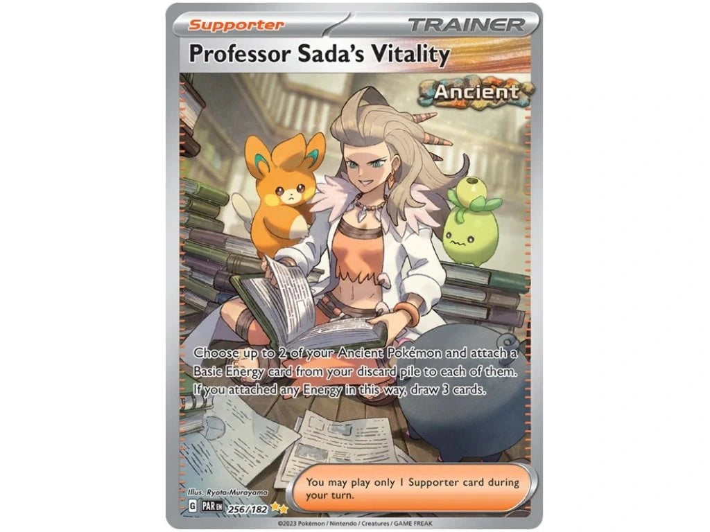 Pokemon TCG Professor Sada's Vitality Full Art Trainer 256/182