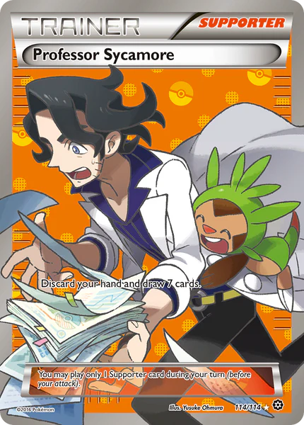 Pokemon TCG Professor Sycamore 114/114 Steam Siege