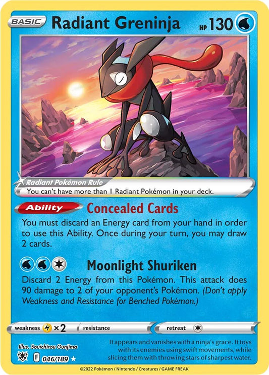 Pokemon TCG Radiant Greninja 046/189 Astral Radiance