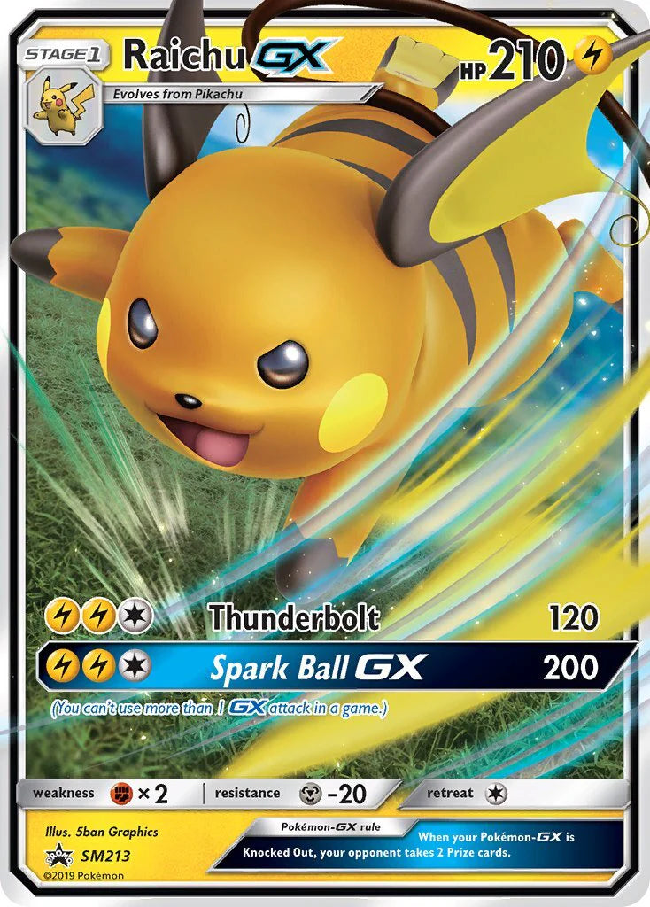 Pokemon TCG Raichu GX SM213