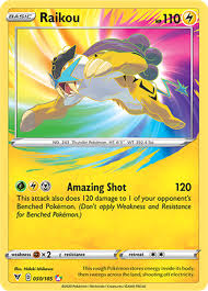 Pokemon TCG Raikou Amazing Rare 050/185 Vivid Voltage