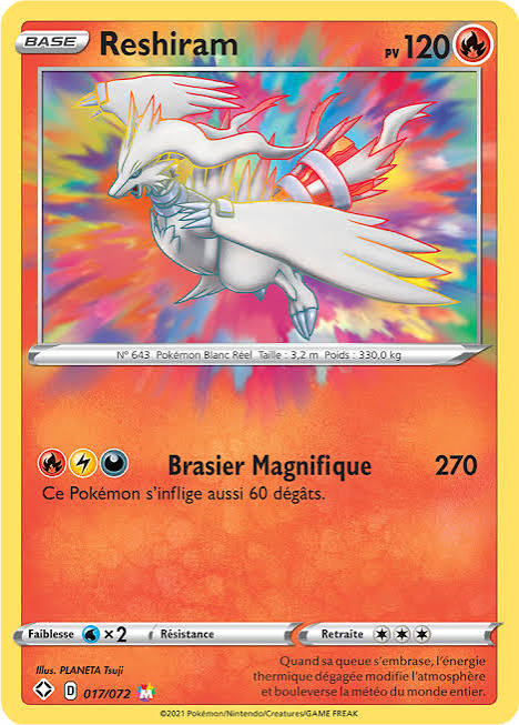 Pokemon TCG Reshiram 017/072 Shining Fates