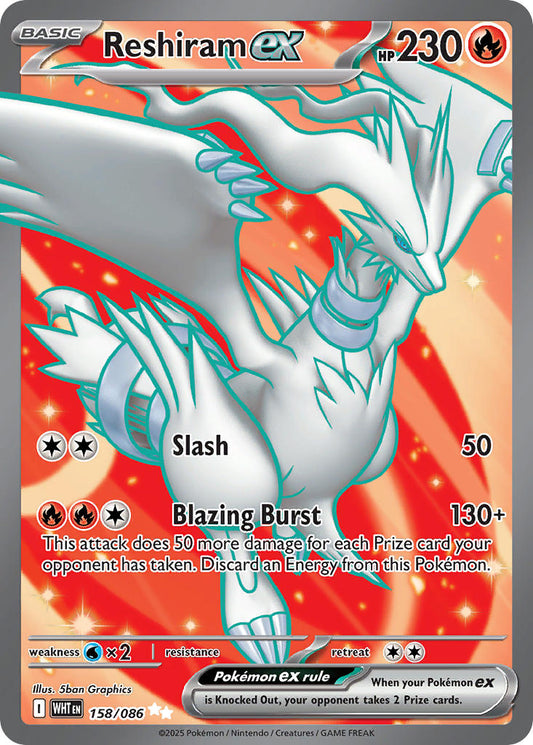 Pokemon TCG Reshiram 158/086 White Flare