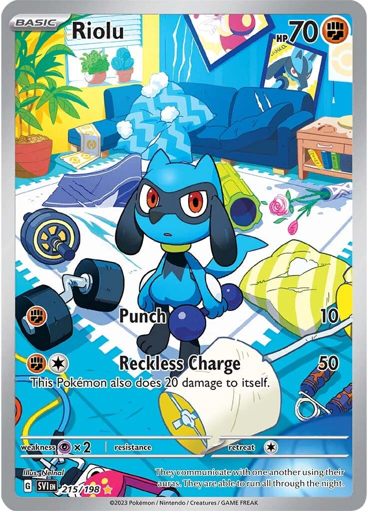 Pokemon TCG Riolu 215/198 Scarlet & Violet