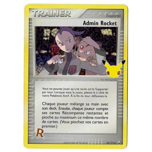 Pokemon TCG Rocket's Admin 86/109 25th Anniversary Celebration