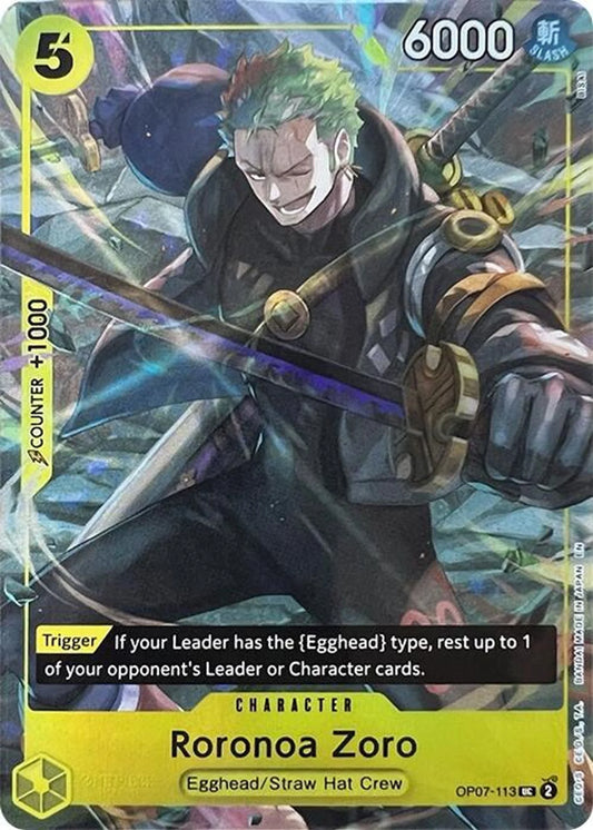 One Piece Card Game Roronoa Zoro OP07 Illustration Art Box Vol.3 OP07-113