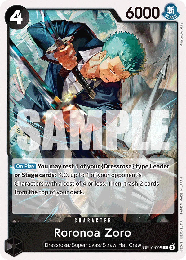 One Piece Card Game Roronoa Zoro OP10 Royal Blood OP10-095