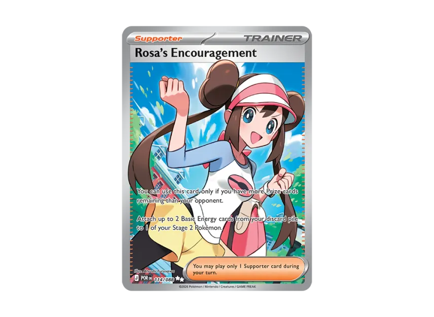 Pokemon TCG Rosa's Encouragement Full Art Trainer 114/088 Perfect Order