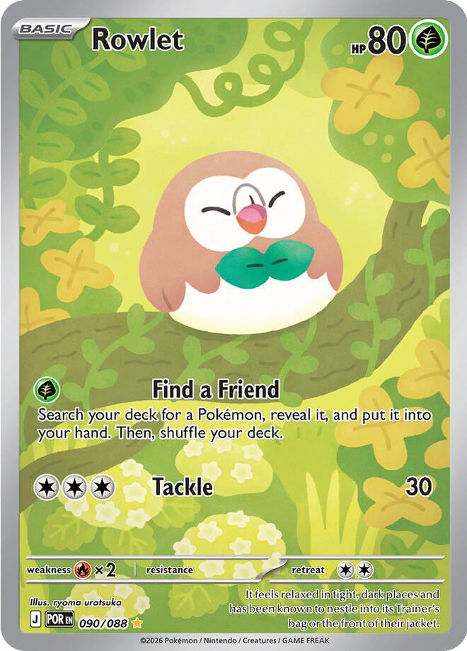 Pokemon TCG Rowlet 090/088 Perfect Order