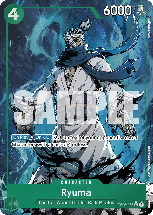 One Piece Card Game Ryuma PRB01 Premium Booster Box The Best OP06-036
