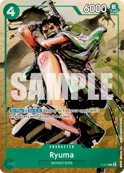 One Piece Card Game Ryuma Promo P-072