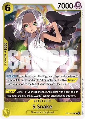 One Piece Card Game S-Snake EB03 Extra Booster One Piece Heroines Edition EB03-059