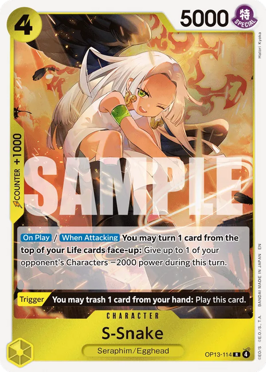 One Piece Card Game S-Snake OP13 Carrying On His Will OP13-114