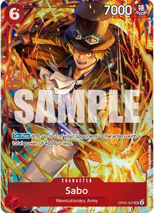 One Piece Card Game Sabo OP05 Illustration Box.5 OP05-007