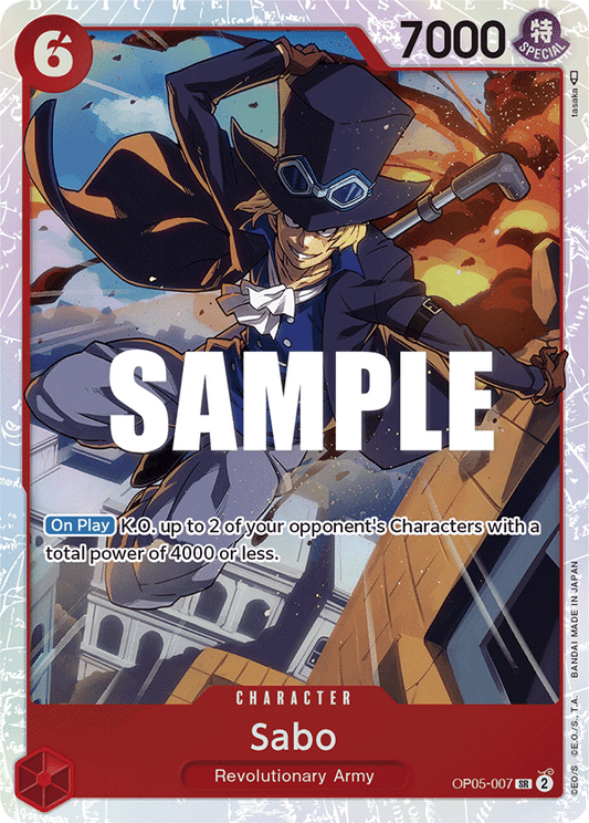 One Piece Card Game Sabo OP05 Awakening Of The New Era OP05-007