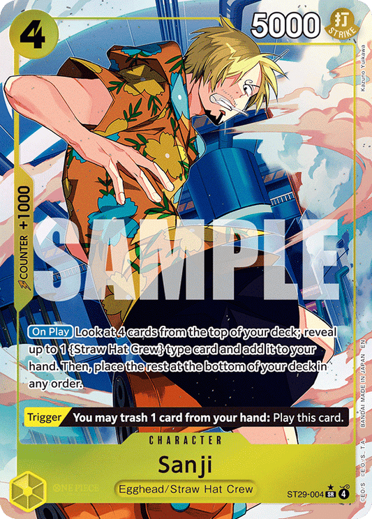 One Piece Card Game Sanji ST29 Starter Deck ST29-004