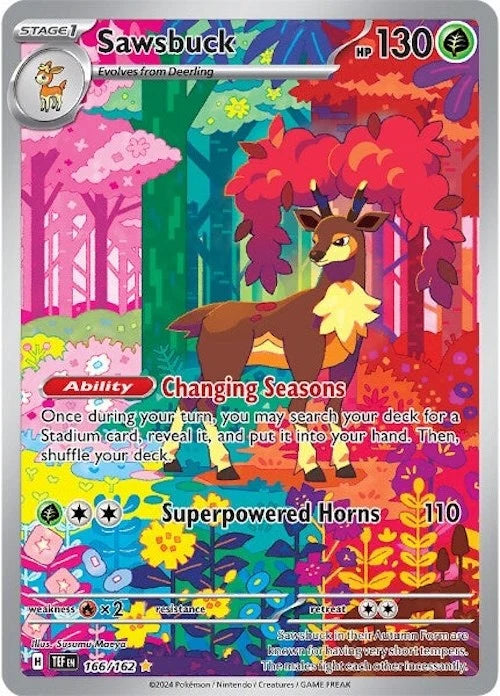 Pokemon TCG Sawbuck 166/162 Temporal Force