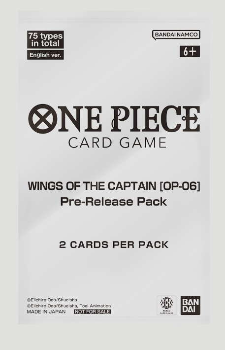 One Piece Card Game OP06 Wings Of The Captain Pre-release Pack