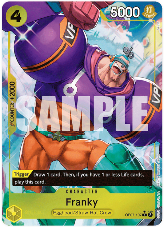 One Piece Card Game Franky OP07 500 Years in the Future OP07-107