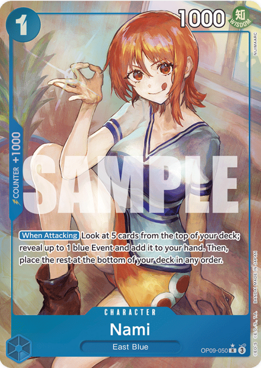 One Piece Card Game Nami OP09 Emperors In The New World OP09-050