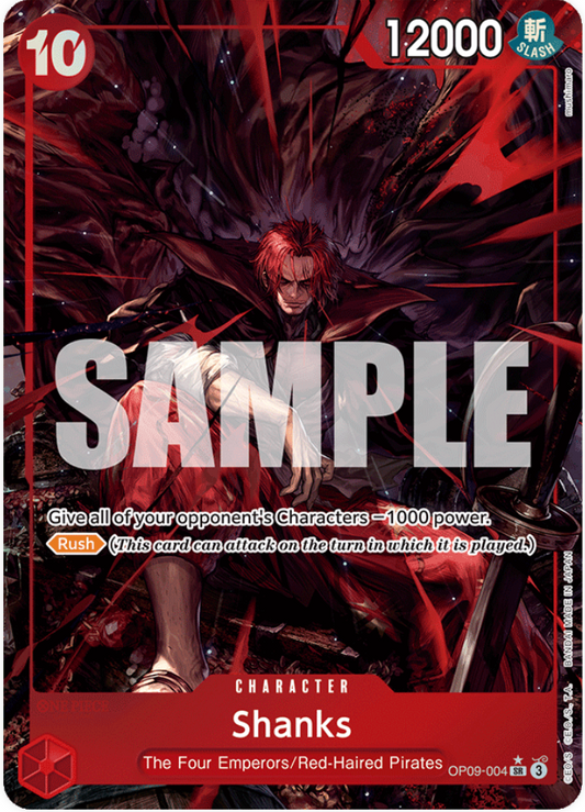 One Piece Card Game Shanks OP09 Emperors In The New World OP09-004